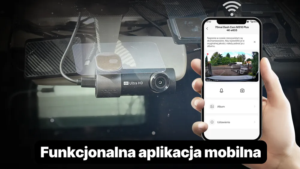 aplikacja mobilna 70mai m310 plus 4k